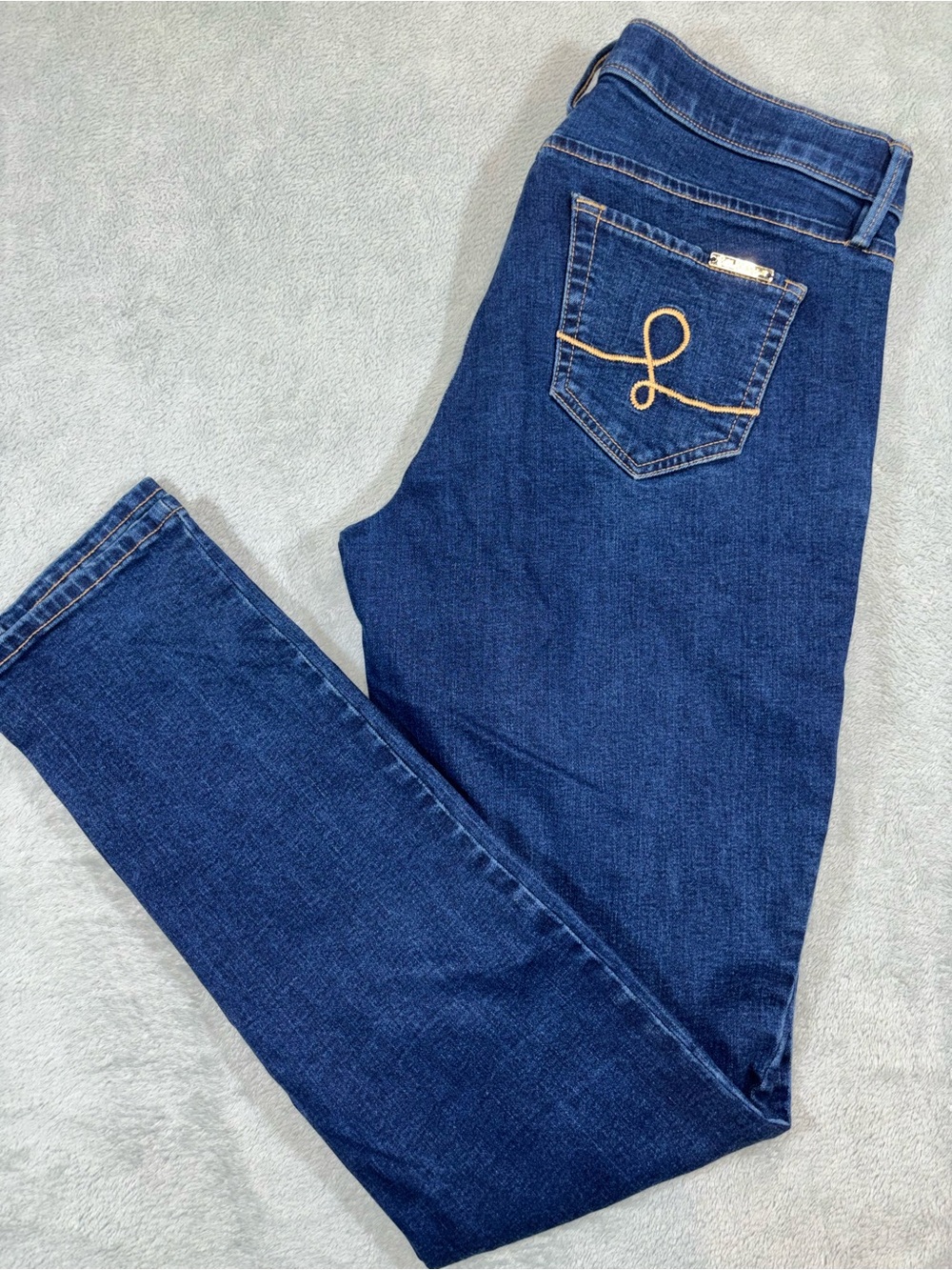 Lilly Pulitzer Eagan High Rise Super Skinny Jeans - Blue Stretch Denim